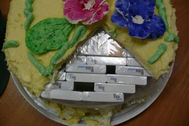 Tego jeszcze nie było! Przemycała papierosy w torcie