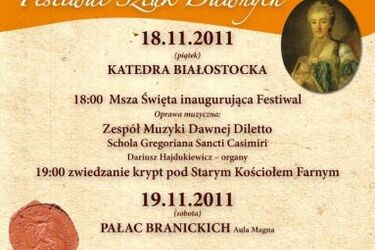 Festiwal Sztuk Dawnych na imieniny Izabeli Branickiej