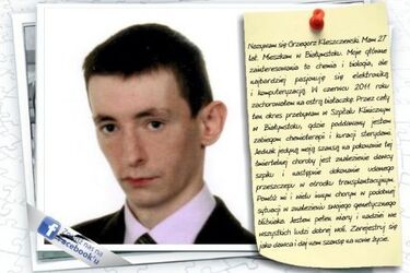 27-letni Grzegorz choruje na białaczkę. Poszukiwany jest dawca szpiku