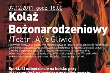 Kolaż Bożonarodzeniowy. Teatr A z Gliwic ze spektaklem w Białymstoku