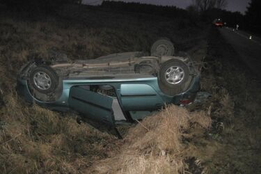 Chciała ominąć psa, sprowodowała groźny wypadek 