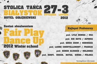 Międzynarodowe Warsztaty Taneczne. Zostań absolwentem Fair Play Dance Up winter school