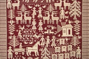 Zajęcia  kobiety wiejskiej na Podlasiu. Wystawa  prac z XIX konkursu tkactwa dwuosnowowego