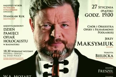 Międzynarodowy Dzień Pamięci Ofiar Holocaustu. Maestro Jerzy Maksymiuk w filharmonii