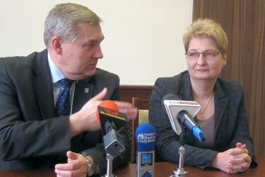 Nowa wiceprezydent miasta Renata Przygodzka, spotkała się z mediami