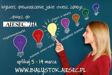 Zdobywaj wiedzę i doświadczenie z AIESEC