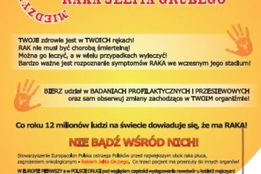 Marzec miesiącem świadomości raka jelita grubego