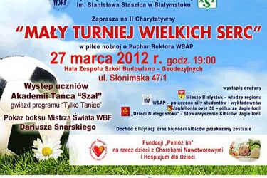 Mały Turniej Wielkich Serc na rzecz Fundacji "Pomóż im"