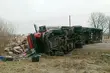 Wywrócony tir blokował krajową 