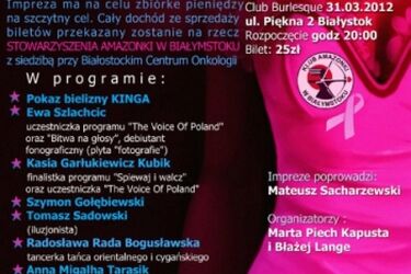 Pomagamy kobietom. Impreza charytatywna na rzecz Amazonek [wideo]