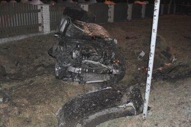 Wypadek z dachowaniem. 65-letni mężczyzna zginął na miejscu