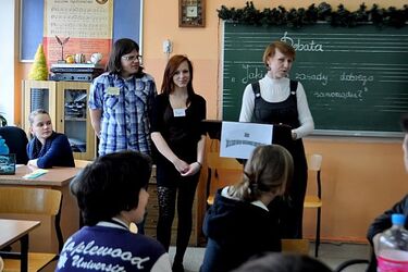 Białostoccy gimnazjaliści dyskutowali o idealnym samorządzie