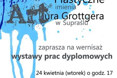 Prace uczniów supraskiego "plastyka" w Muzeum przy Świętojańskiej