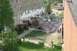 Dziesięciny. Runęło rusztowanie przy bloku