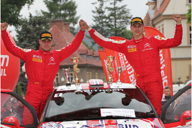 Zawodnicy Rak-Bud Rally Team po rajdzie Karkonoskim