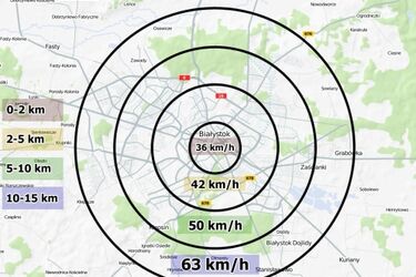 Na obrzeżach Białegostoku jeździ się coraz wolniej