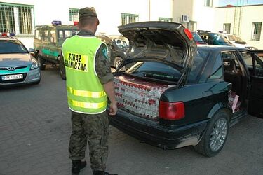Wiózł kontrabandę na fałszywych tablicach