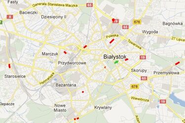 Waszyngtona, Chopina, Poleska - uwaga na drogowców