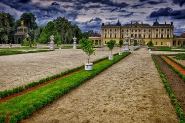 Zdjęcie ogrodów Branickich najlepiej pokazało unijne inwestycje