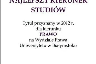 Wydział Prawa UwB z certyfikatem jakości kształcenia