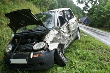 Groźny wypadek na krajowej "ósemce"