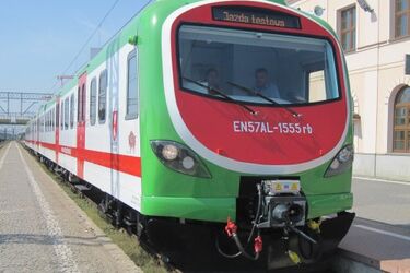 Powitano najnowocześniejszy pociąg na podlaskich torach