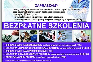 Aktywni zawodowo po 50-tce. Zapisy na szkolenia