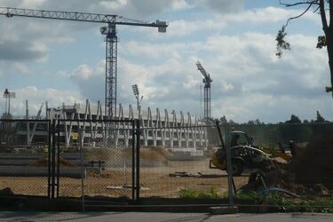 W lutym będzie gotowa połowa stadionu - zapewnia wykonawca