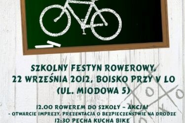 Licealiści na rowery. Szkolny festyn dla miłośników jednośladów