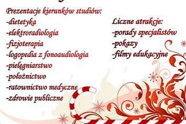 Podaruj sobie zdrowie. Mikołajki z Wydziałem Nauk o Zdrowiu UMB 