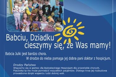 Przedszkolaki zbierają pieniądze dla białostockiego hospicjum