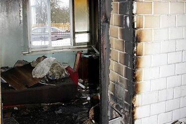 W pożarze domu zginął mężczyzna