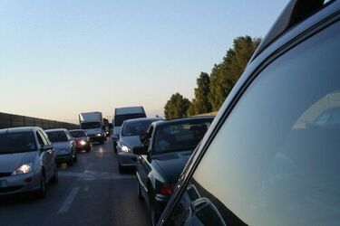 Krajowa "ósemka" zablokowana. Mieszkańcy żądają obwodnicy