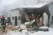 Wybuch gazu doszczętnie zniszczył dom. Poparzony mężczyzna trafił do szpitala