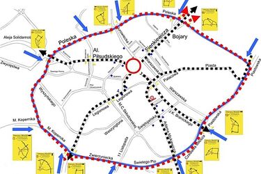 Objazdy i korki. Zamknięcie skrzyżowania Sienkiewicza - Piłsudskiego [WIDEO]