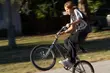 Pijany rowerzysta jechał na jedym kole