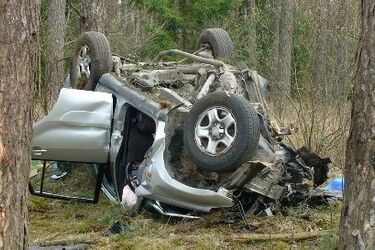 Toyota uderzyła w drzewo. Trzy osoby nie żyją