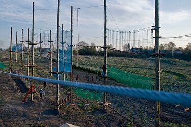 Pod Białymstokiem zaczął działać park linowy