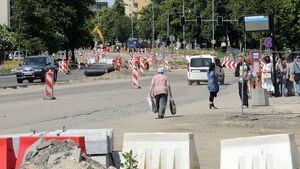 Przebudowa al. Piłsudskiego i ul. Sienkiewicza. Zobacz, jak przebiegają prace [ZDJĘCIA]