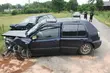 Zderzenie golfa i passata. 6 osób trafiło do szpitala