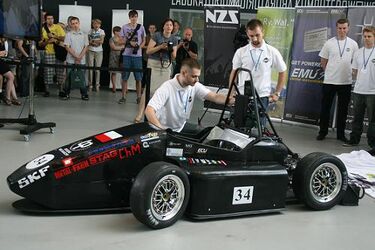 Bolid białostockich studentów na zawodach w Niemczech