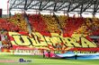 Kibice Jagiellonii Białystok przywitali nowy stadion wspaniałą oprawą