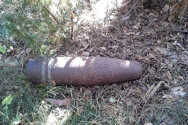 Spacerujący po lesie mężczyzna znalazł pocisk z czasów II wojny światowej