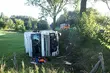 Tir wjechał do rowu. Kierowca był pijany