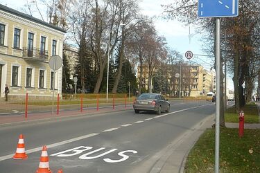 Na ul. Sienkiewicza już obowiązują buspasy. Mogą posypać się mandaty