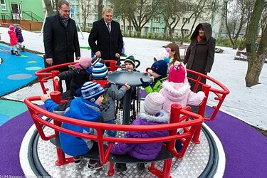 Białostockie przedszkole jedyne w Polsce ma integracyjny plac zabaw