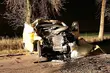 Zderzenie busa z koparką. Nieprzytomny kierowca trafił do szpitala