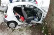 Kierowca toyoty stracił panowanie nad autem. 58-latek w ciężkim stanie trafił do szpitala