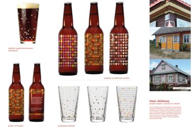 Mural, rower i kwas chlebowy. Dizajn inspirowany sztuką ludową