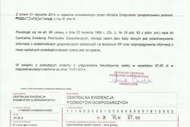 Uwaga przedsiębiorcy! Wyłudziają pieniądze za wpis do ewidencji
